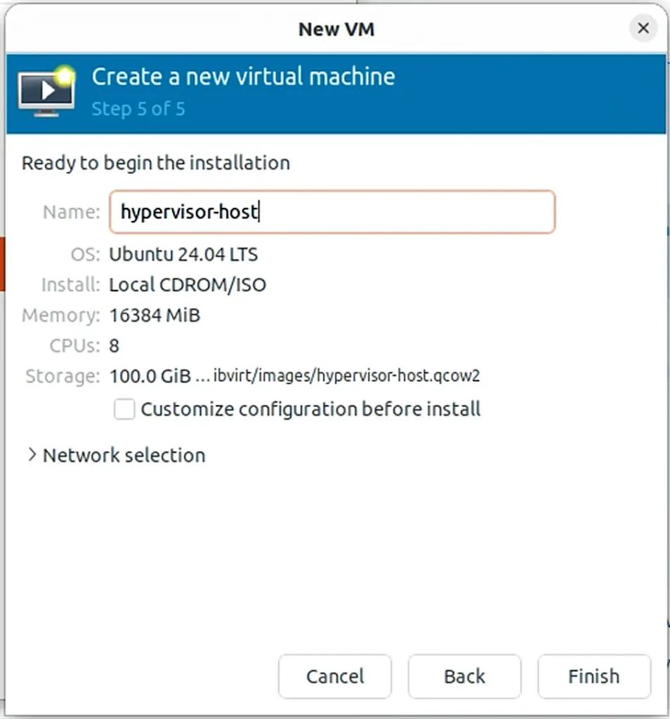 Hypervisor Host Onboarding