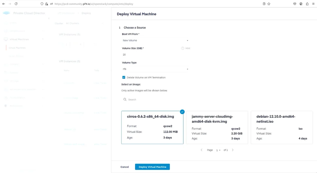 Deploy New VM 