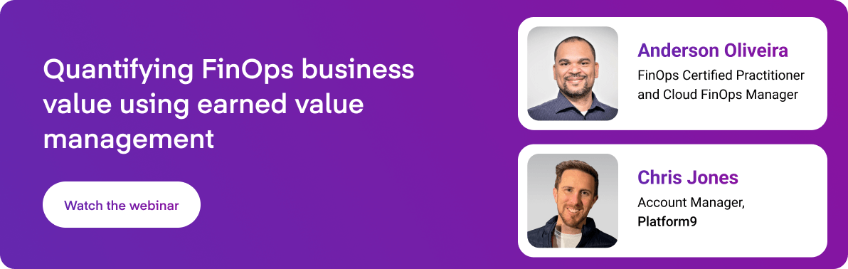 Quantifying FinOps business value using earned value management