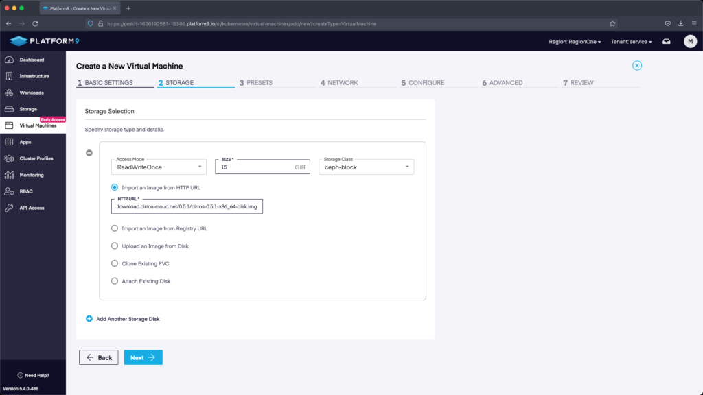 KubeVirt - Creating a VM using a Cloud Image
