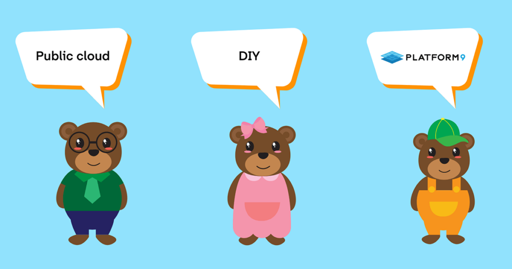 Goldilocks Guide: compared to Public Cloud or DIY, Platform9 is "just right"
