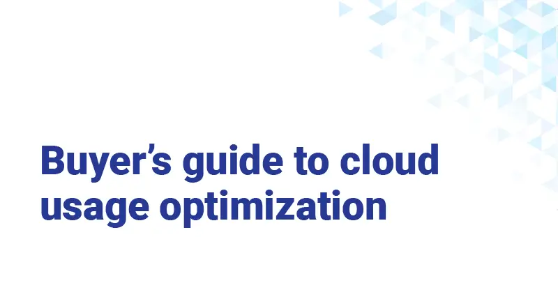 Buyer’s guide to cloud usage optimization